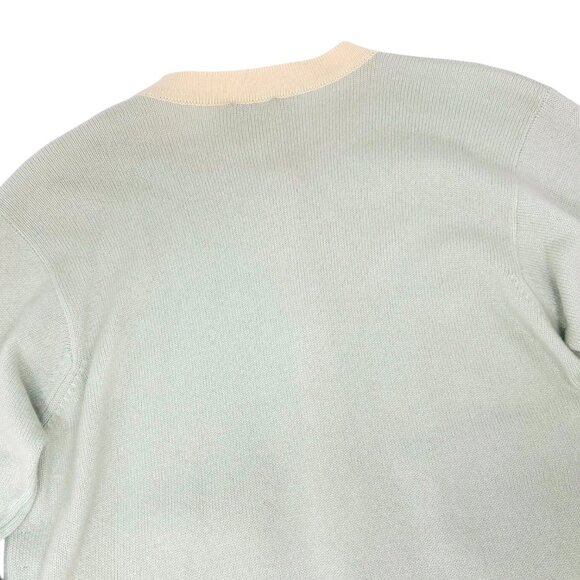 CHANEL Vintage 94C CC Button Cashmere Cardigan Knit Top # Mint Green [106397] - Picture 6 of 13